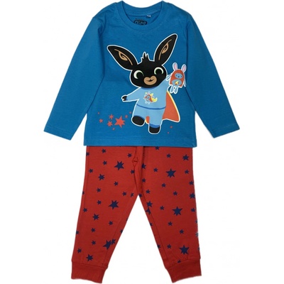 E plus M chlapecké pyžamo králíček Bing modré / červené