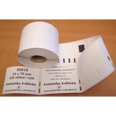 Můj-toner Etikety / Štítky Dymo Labelwriter 70x54mm , 99015, S0722440, 320ks, kompatibilní