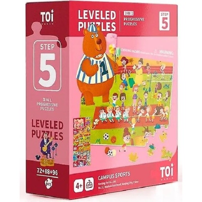 Toi World Детски прогресивен пъзел Toi World - Спортна академия, ниво 5 (TWTPJJ364)