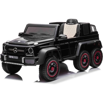 ROLLZONE Mercedes-Benz G63 6x6 12V - Детски акумулаторен джип, Черен, EVA гуми, 4x4 (G63-AMG-6X6-black)