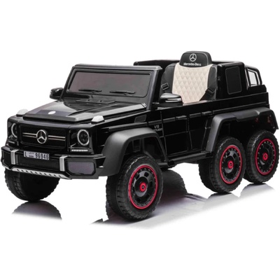 ROLLZONE Mercedes-Benz G63 6x6 12V - Детски акумулаторен джип, Черен, EVA гуми, 4x4 (G63-AMG-6X6-black)