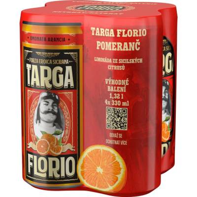 Targa Florio pomeranč plech 24 x 330 ml