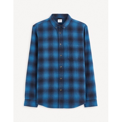 Celio Синя мъжка карирана риза Celio Fabuche Celio | Sin | МЪЖЕ | S