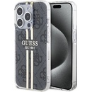 Guess IML 4G Gold Stripe iPhone 15 Pro Max čierne