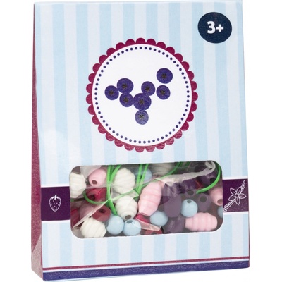 small foot Drevené korálky Candy 1ks fialová