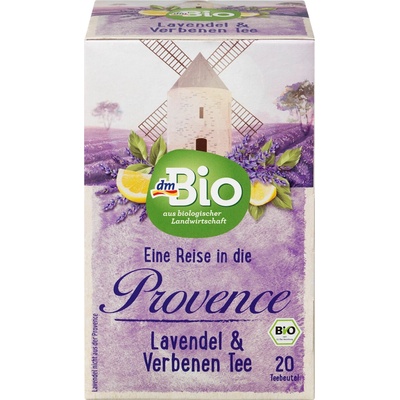 dmBio bio bylinný čaj levandule & verbena 20 ks