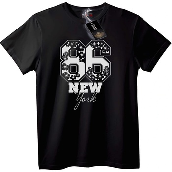NOONEBRAND Тениска 86 New York Цветя - 6XL, White
