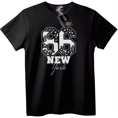 NOONEBRAND Тениска 86 New York Цветя - 6XL, White