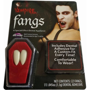 Zuby upíří tesáky bílé