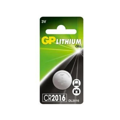 GP Batteries Литиева бутонна батерия gp cr-2016, 3v, 1бр. в блистер, gp-bl-cr2016-7u1