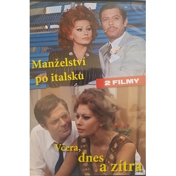 Manželství po italsku/Včera,dnes a zítra DVD 2 filmy/plast