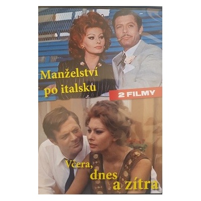 Manželství po italsku/Včera,dnes a zítra DVD 2 filmy/plast