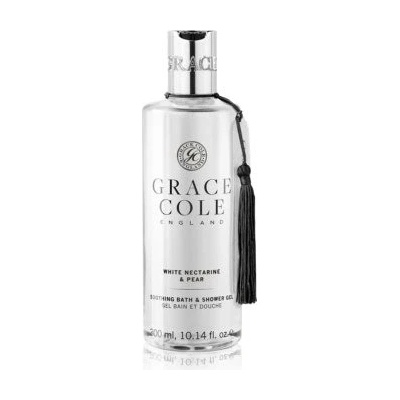 Grace Cole White Nectarine & Pear sprchový a koupelový gel 300 ml