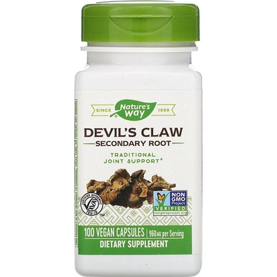 Nature's Way Devil's Claw Secondary Root, 480 mg, 100 капсули, Nature's Way (12350)