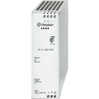 Finder 78.1A.1.230.2402 sieťový zdroj na montážnu lištu (DIN lištu), 24 V/DC, 5 A, 120 W