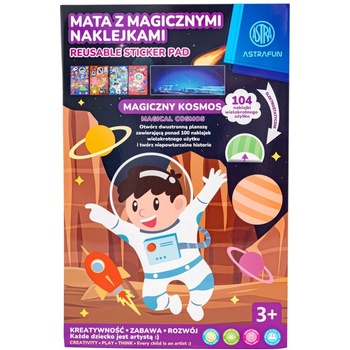 Astra Творчески комплект, Astra, Голяма магическа подложка със стикери, 86x30 см