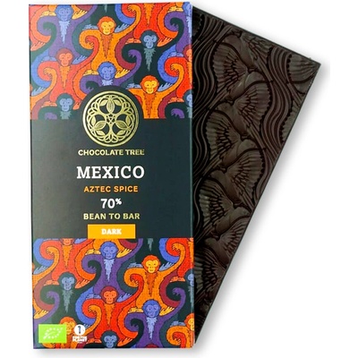 Chocolate Tree 70% hořká s mexickým kořením Mexico Aztec spice Bio 70 g