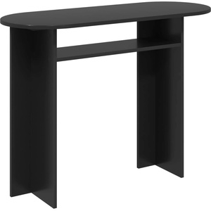 vidaXL Конзолна маса Черен дъб 100 x 39, 5 x 75 см Инженерна дървесина (8001159)
