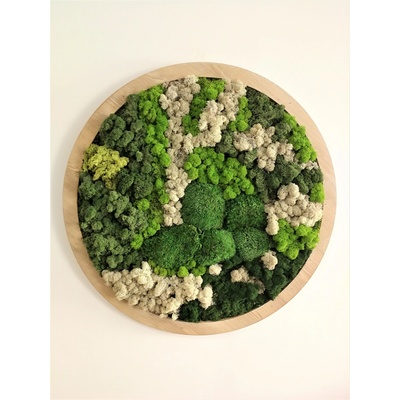 Machový obraz kruh- priemer 80cm
