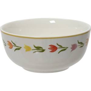 Kitchen goods КУПА ПОРЦЕЛАН 874185 Ø13.6х6.4см БЯЛА С ЛАЛЕ (874185)