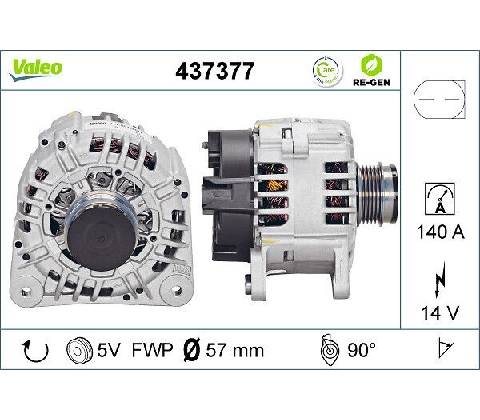 Alternátor VALEO 437377