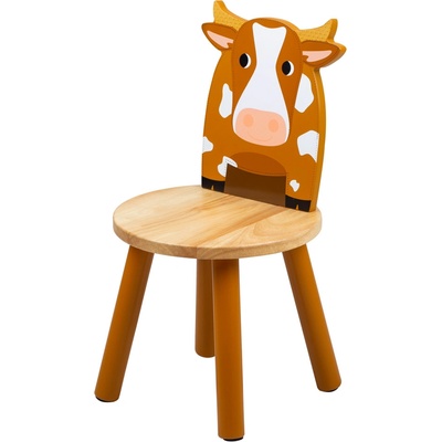 Tidlo drevená stolička Kravička