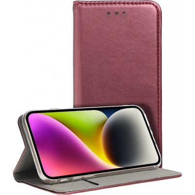 Pouzdro Smart Magneto book OPPO RENO 8 LITE 5G burgundy