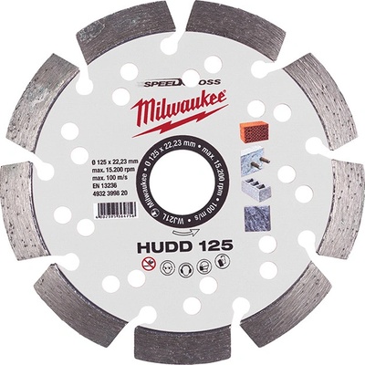 Kotúč diamantový HUDD 125x22,23 mm Milwaukee /4932399820/