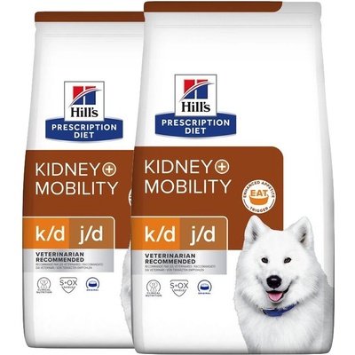 Hill's Hill s Prescription Diet k/d + Mobility Грижа за бъбреците гранули за кучета 2 x 12 кг