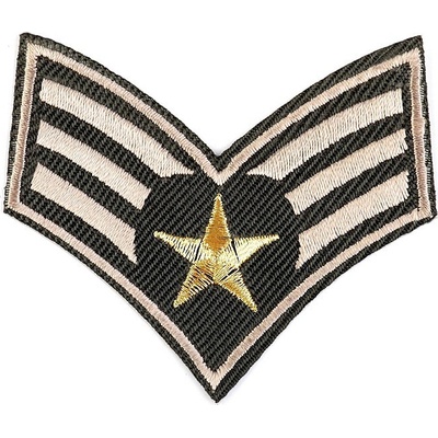 Nažehlovačka army, střední, 2 zelená khaki