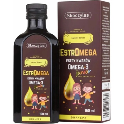 Skoczylas Estromega Omega 3 Fish Acids Junior Banán 150 ml
