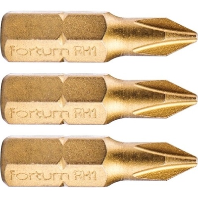 hrot křížový phillips sada 3 ks PH 1 x 25 mm titan