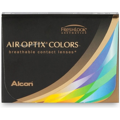 Alcon Air Optix colors Sterling Grey barevné měsíční dioptrické 2 čočky