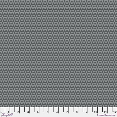 Bavlněná látka geometrická šedá | Tula Pink – Graywork – Kinda Shady Shadow