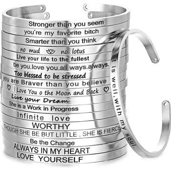 Šperky4U ocelový s rytinou textu OPA1730ST-6