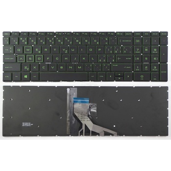 slovenská klávesnica HP Pavilion Gaming 15-EC čierna/zelená CZ/SK podsvit