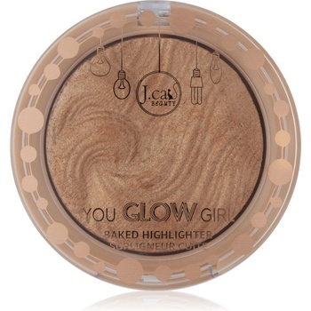 J. Cat Beauty You Glow Girl печен хайлайтър цвят 102 Twilight 8.5 гр
