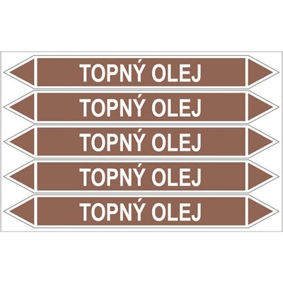 Značení potrubí, topný olej PZG 008010