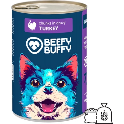 Beefy Buffy Mäsové morčacie kúsočky v omáčke 1240 g