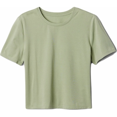 GAP Dámske tričko V-GFIT BRUSHED JERSEY svetlo zelená