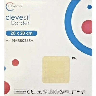 Zhende Medical Co., Ltd. clevesil border 20 x 20 cm, obvaz z polyuretanové pěny se silikono