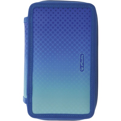 Herlitz Несесер с пособия Herlitz - Blue/Turquoise, 3 ципа (50046348)