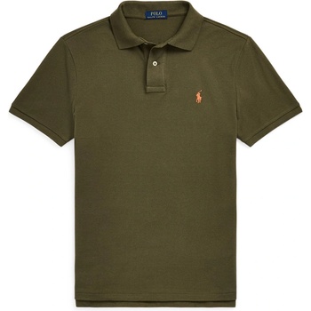 Ralph Lauren Риза с къс ръкав Polo Ralph Lauren Men's Custom Slim Short Sleeve Shirt - Canopy Olive