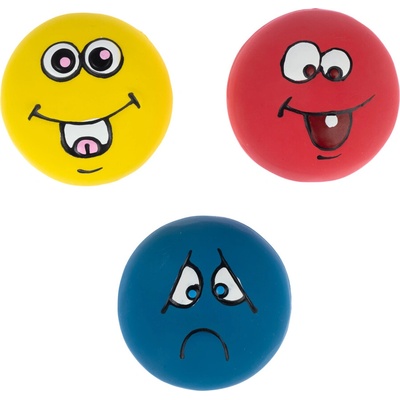 Zooplus Basics Emoji latexové loptičky 5 cm 3 ks