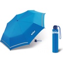 Scout Basic blie dětský skládací deštník s reflexním proužkem modrý