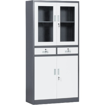 Carmen Метален шкаф Carmen CR-1247 Е L SAND - бял - графит