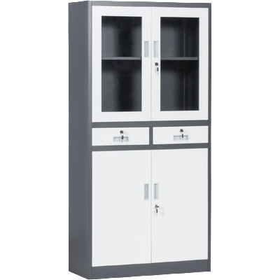 Carmen Метален шкаф Carmen CR-1247 Е L SAND - бял - графит