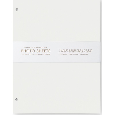 Printworks Допълнителни страници за фотоалбум Printworks големи бели 10 бр (PW00612)