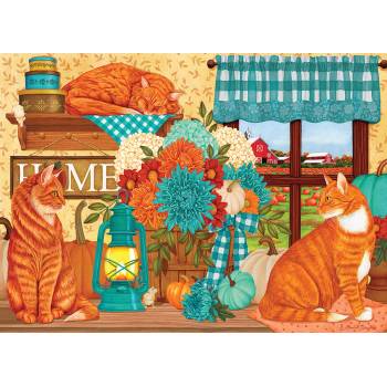 Cobble Hill - Puzzle Pumpkin Patch Cats - 500 piese