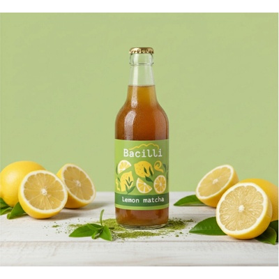 Bacilli Fermentovaná limonáda Citrón a Matcha BIO 330 ml